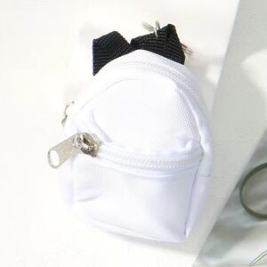 Mini Zipper Backpack Shaped Coin Purse Key Chain Ring & Purse Bag Charm